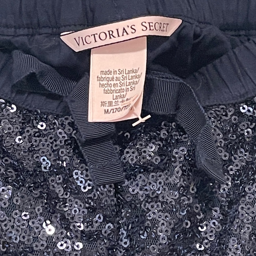 Victoria Secrets Navy Blue Sequins Sleep Shorts M - Picture 9 of 12